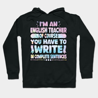 English Teacher Linguistics Grammar Professor Writer Editor Hoodie